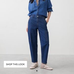 Banana Republic Slim Barrel High-Rise Utility Jeans